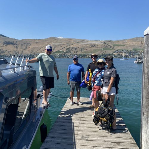copy-of-2026-07-14-okanaganlakeprefimpsurvey-49 Pre-survey team at Okanagan Lake in July 2026