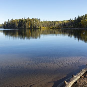 Summer day at South Bay, Waskesiu Lake, Prince Albert National Park, Saskatchewan.