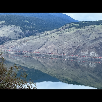 This photo was taken June 29, 2022. A CN Rail train is also in the picture.