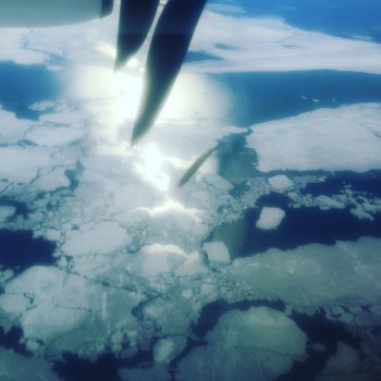 Descending into Yellowknife in spring.