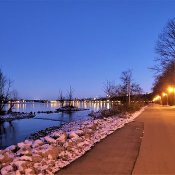 City Lights by Hamilton Waterfront Trail, Hamilton, Ontario.