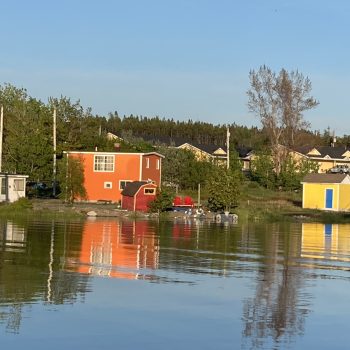 A pond in New Harbour Trinity Bay NL on a beautiful summer evening.