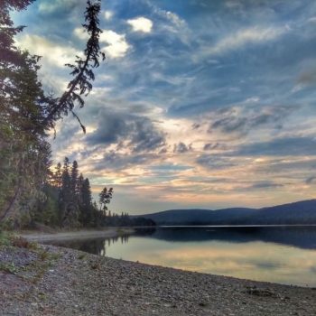 Sunset at First Lake.