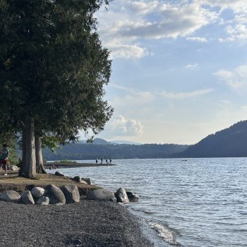 Me and my sister playing at the lake where the rocks are so beautiful and grey. We stopped to dig for some really cool rocks and then threw them back in the lake. We notice how some lakes have rocks a ...