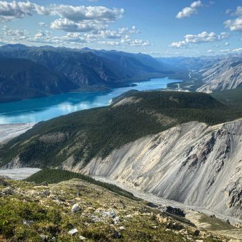 This lake is located on the traditional territory of the Kaska Dene in northern British Columbia between Fort Nelson, BC and Watson Lake, YT. In Kaska, the lake is called Man Chō, which means Big Lak ...