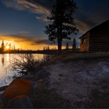 This outbuilding of the Marriott Homestead built in 1915 sits on the shores of Big Bar Lake in the British Columbia Cariboo region. This building, and the others around it, have all not been torn down ...