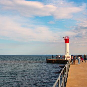 The lighthouse helping people navigate their way through the Lake.