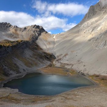 The first of the Birdwood Lakes.