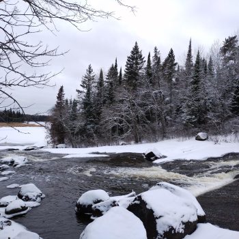 The falls or rapids by Pine Point trail in the Whiteshell Provincial Park.