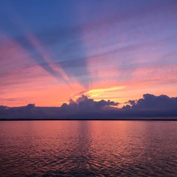 Amazing Golden Lake Sunset - natures palette.