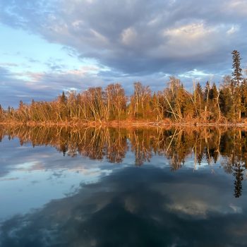 Reflections at sunset.