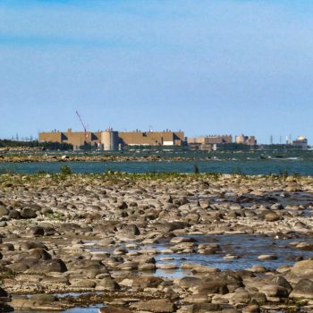 Bruce Nuclear Generating Station, taken from North Bruce at the southern boundary of MacGregor Point Provincial Park, near Port Elgin, Ontario. Bruce Power, according to their website, conducts extens ...