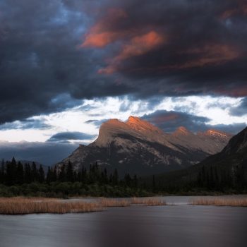 Vermillion Lake at sunset.