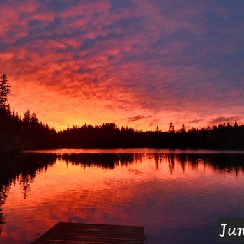 Our view of sunsets when the warm weather is upon us.