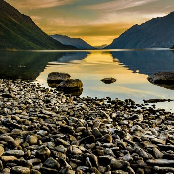 Kathleen Lake at sunset.