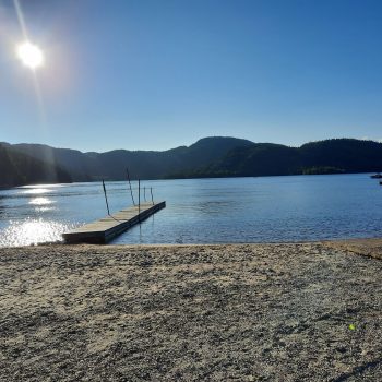 Photo du magnifique paysage de lac malfait situé à Baie-Comeau sur la côte nord.