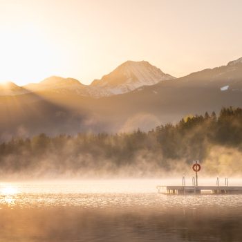 Spring sunrise over Wedge Mountain.