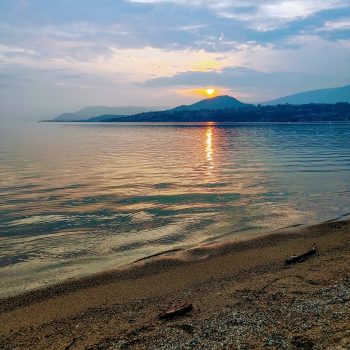 Sunset at Gyro beach.