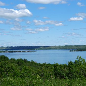 Katepwa Lake - looking down from the top of the Qu'Appelle Valley.