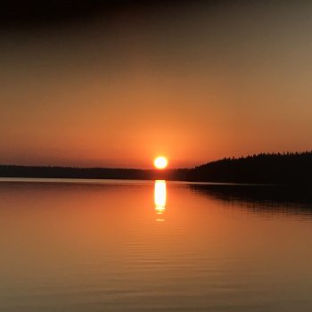 Our cottage faces East so we have the most stunning sunrises. This one in particular is an early October morning.