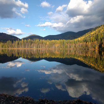 This photo was taken in the fall at Rosebud Lake in the West Kootenay of B.C.