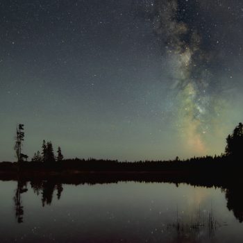 Milky Way over Minnow Lake in the summer of 2024.